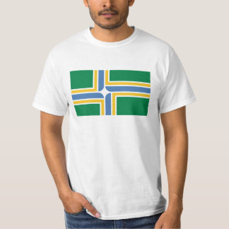 Portland Oregon flaggaT-tröja Tee Shirt