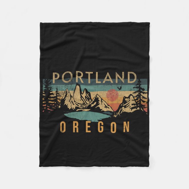 Portland Oregon  Fleecefilt (Framsidan)