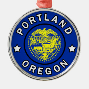 Portland Oregon Julgransprydnad Metall