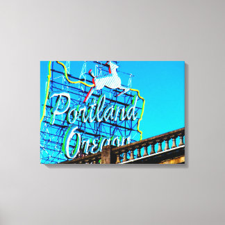 PORTLAND, OREGON-Kanvastrycket Canvastryck