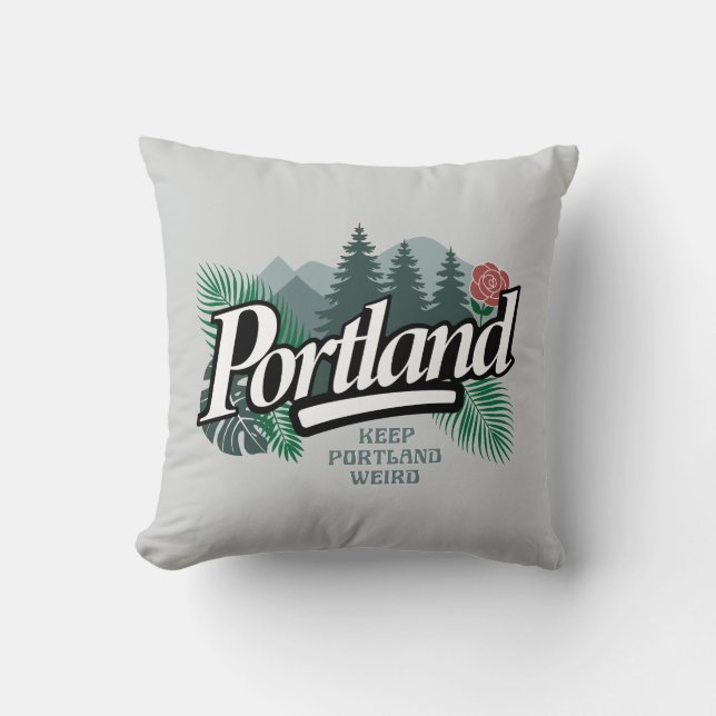 Portland Oregon Kudde (Framsida)