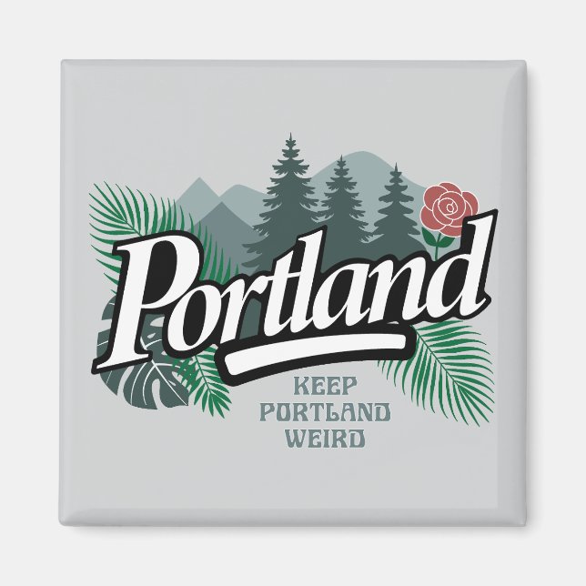 Portland Oregon Magnet (Framsidan)