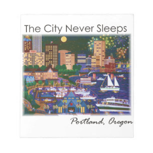 Portland Oregon på natten Anteckningsblock