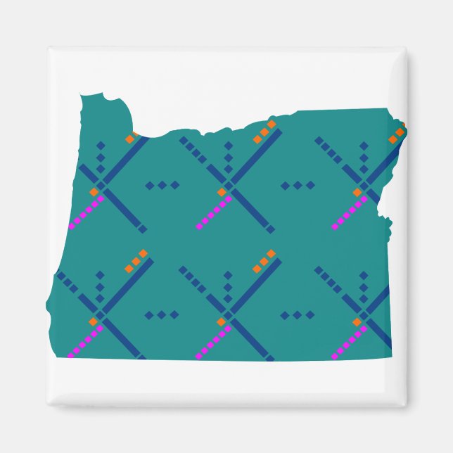 Portland Oregon PDX Airport Carpet Magnet (Framsidan)