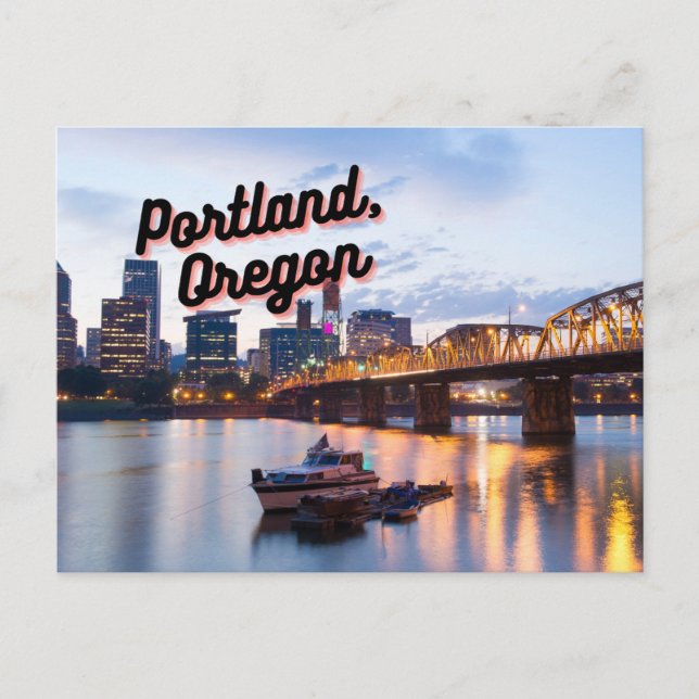 Portland, Oregon Postcar Souvenir Vykort (Framsida)