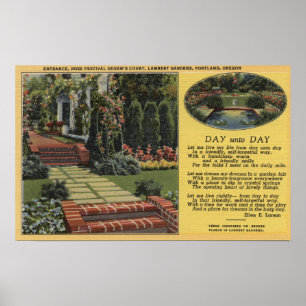 Portland, Oregon - Ro Festival Queens Court Poster