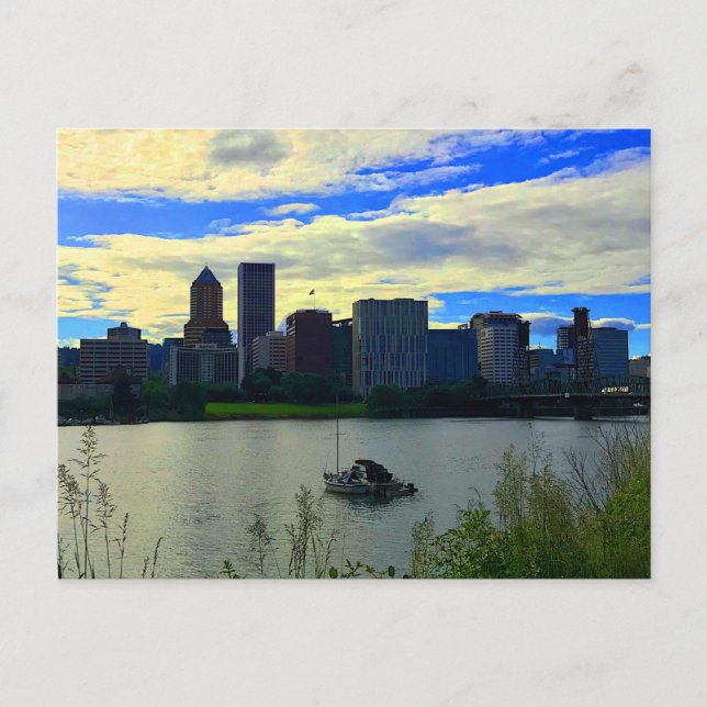 Portland, Oregon Skyline #1 vykort (Framsida)