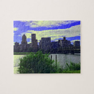 Portland, Oregon Skyline #2 Puzzle Pussel