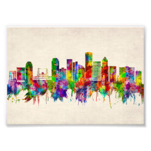 Portland Oregon Skyline Fototryck