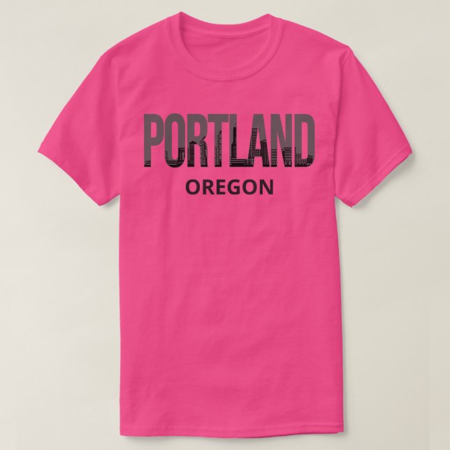 Portland Oregon Skyline Pride I T Shirt (Design framsida)