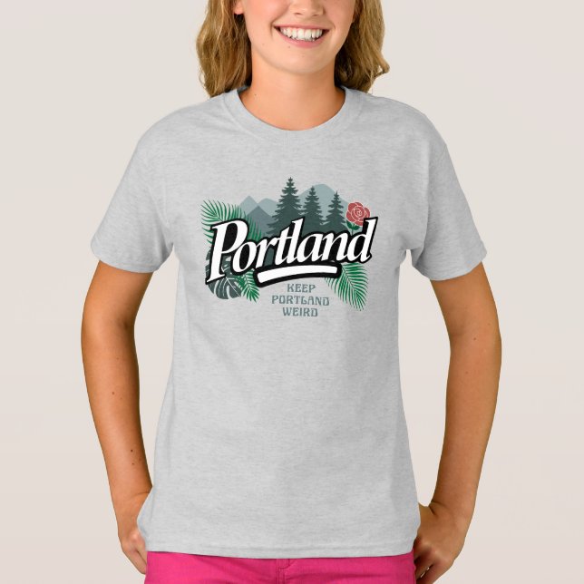 Portland Oregon T Shirt (Framsida)