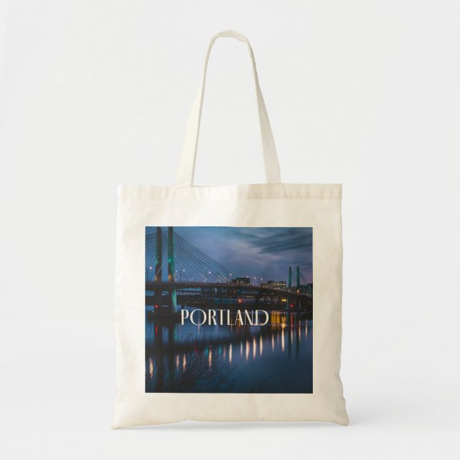 Portland Oregon Tote Bag Tygkasse (Framsidan)