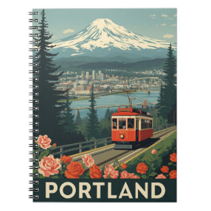 Portland Oregon Travel Anteckningsbok