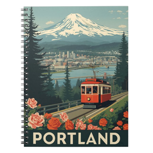 Portland Oregon Travel Anteckningsbok (Framsidan)