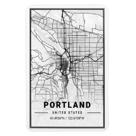 Portland Oregon USA Travel City Karta Magnet
