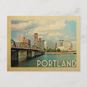 Portland Oregon Vintage resor Vykort