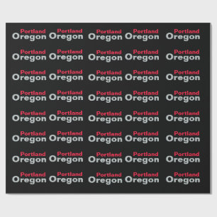 Portland, Oregon Wrapping Papper Presentpapper