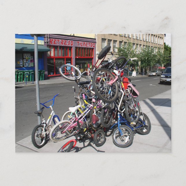 Portland Oregon Zoobomber Bikes Juni 2003 Postcard Vykort (Framsida)