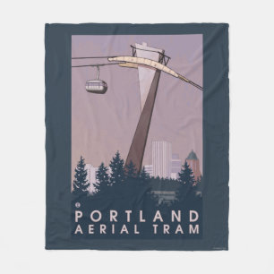 Portland OregonAerial spårvagnplats Fleecefilt