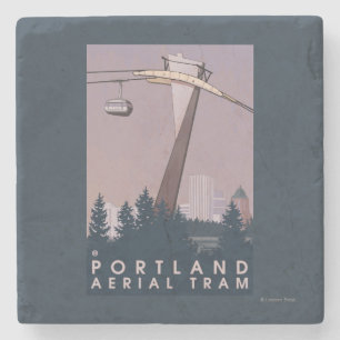 Portland OregonAerial spårvagnplats Underlägg Sten