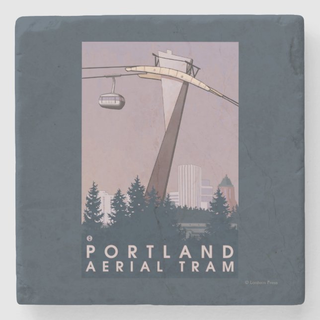 Portland OregonAerial spårvagnplats Underlägg Sten (Framsidan)