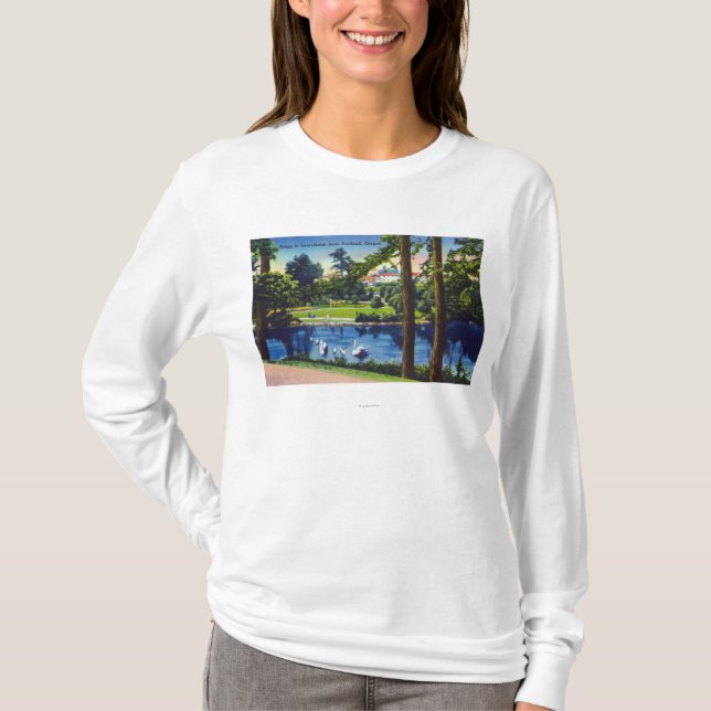 Portland OregonLaurelhurst parkerar plats T-shirt (Framsida)