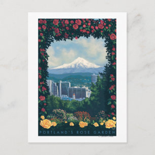 Portland, OregonRose Garden Scene Vykort