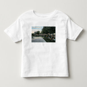 Portland OregonView av en roträdgård T Shirt