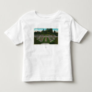 Portland OregonView av ron testar trädgårdar T-shirt