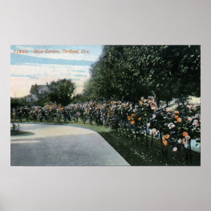 Portland, OregonView of a Ro Garden Poster
