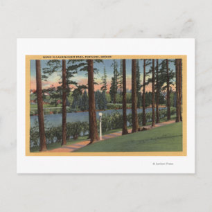 Portland, ORScene i Laurelhurst Park Vykort