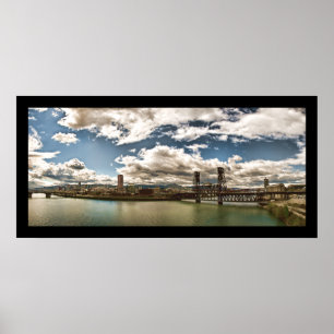 Portland panorama poster