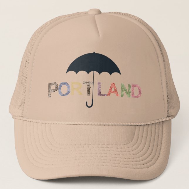 Portland Parbrella Baseball Cap Truckerkeps (Framsida)