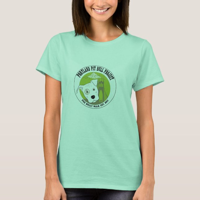 Portland Pit Bull Project Women's T-Shirt (Framsida)