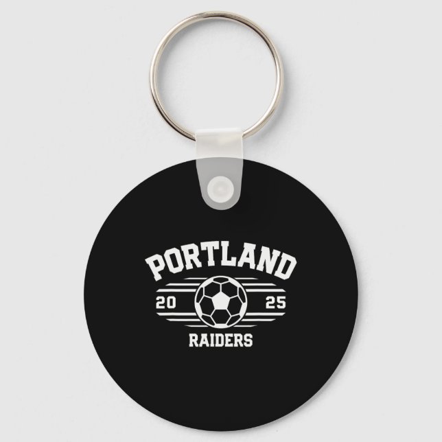 Portland Raiders Fotboll Byll 2025  Nyckelring (Framsida)