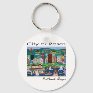 Portland~ Rosornas Stad Nyckelring