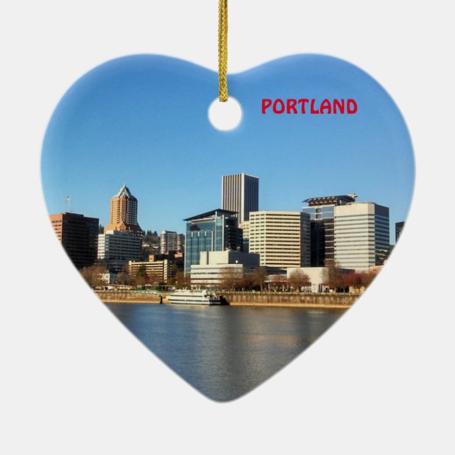 Portland Scenia jul Heart Ornament (Baksidan)