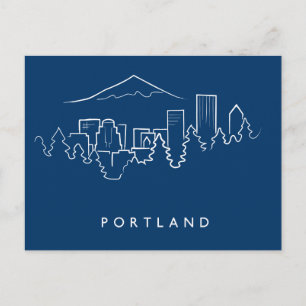 Portland Skyline Vykort
