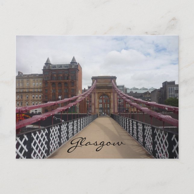 Portland st bridge glasgow vykort (Framsida)