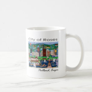 Portland~ staden av ro kaffemugg