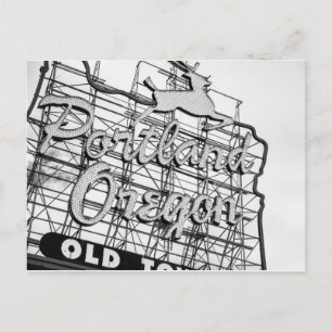 Portland Stag-tecken Vykort