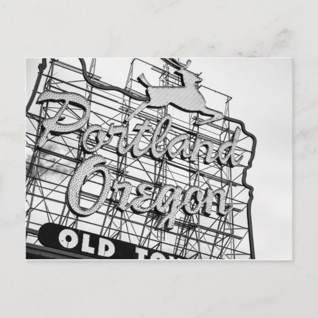 Portland Stag-tecken Vykort (Framsida)