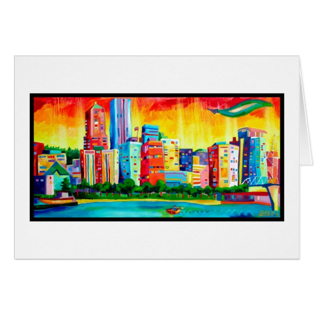 Portland strand hälsningskort (Framsidan Horizontal)