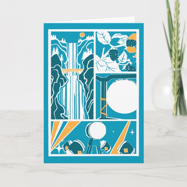 Portland Taiko Folded Card Tack Kort (Framsida)