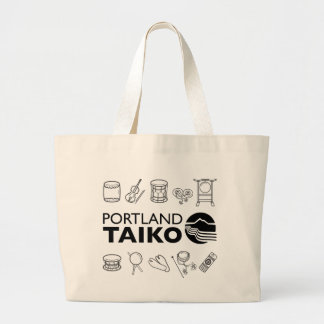 Portland Taiko Linje Art Totebag Jumbo Tygkasse
