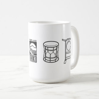 Portland Taiko Stor Linje Konst Mugg