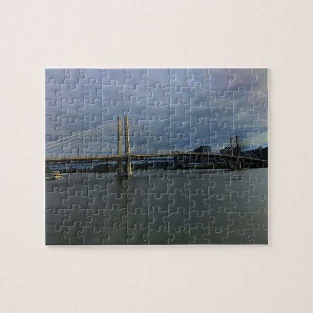 Portland Tilikum Crossing #1 Puzzle Pussel (Horisontell)