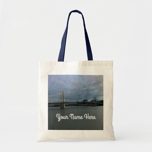 Portland Tilikum Crossing #1 Tote Bag Tygkasse (Framsidan)