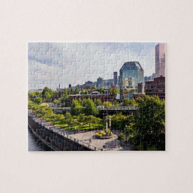 Portland Waterfront Park Jigszle Puzzle Pussel (Horisontell)