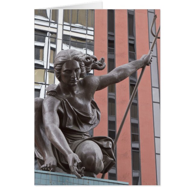 Portlandia statue, Portland, Oregon Hälsningskort (Framsidan)